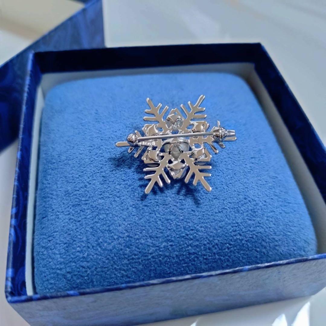 MIKIMOTO パールブローチ 雪の結晶 ケース 外箱 付属品一式【美品】
