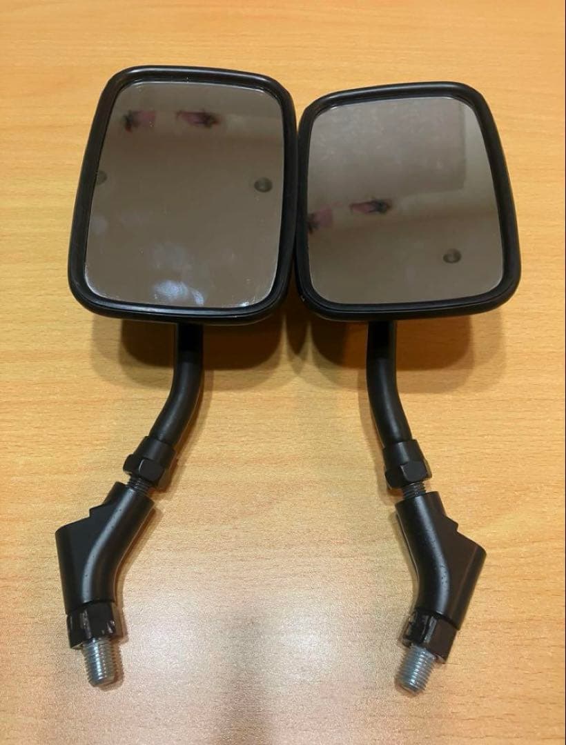 廃盤品.左右セット.ナポレオン タナックス. ネイキッドミラー 黒 10mm