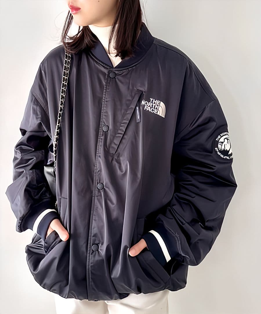 韓国限定 ノースフェイス PLAYER VARSITY JACKET スタジャン