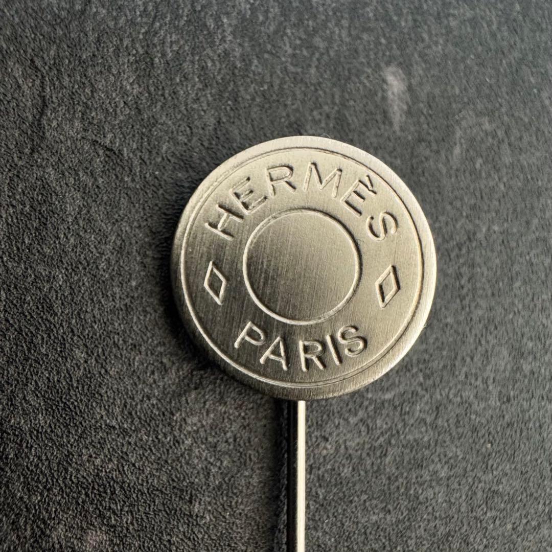 HERMES エルメス セリエ ピンブローチ シルバー