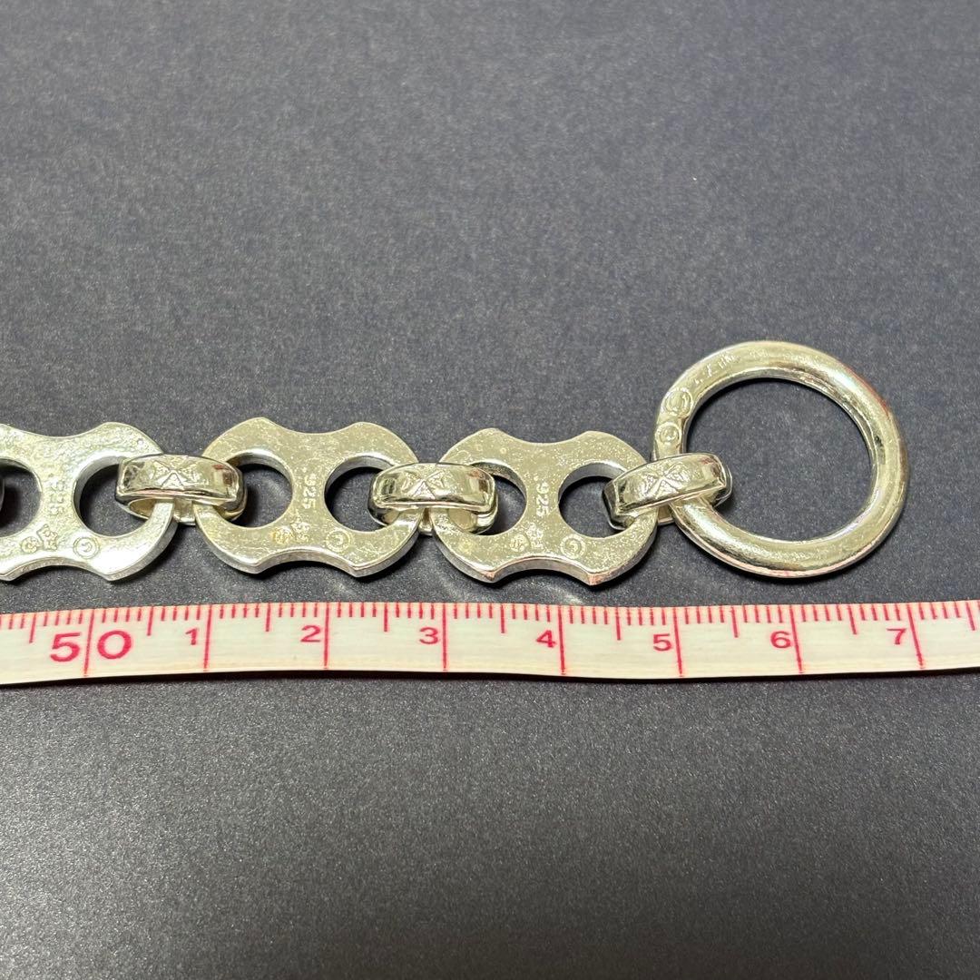 US輸入　80sヴィンテージ　ブルドックネックレス　シルバーカラー　刻印あり