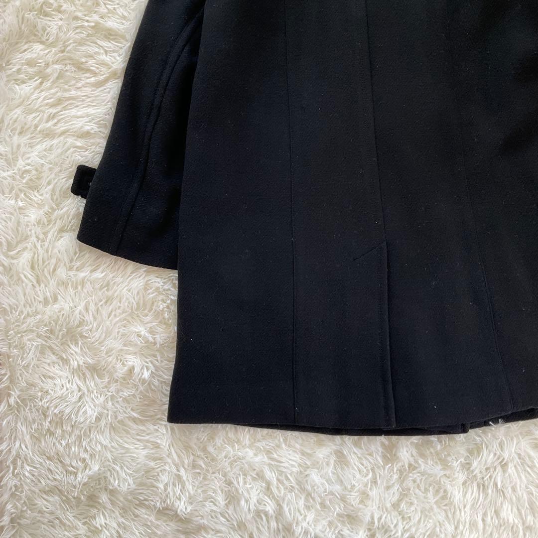 Burberyバーバリーロンドン ダッフルコート ネイビー 紺ノバチェック 44