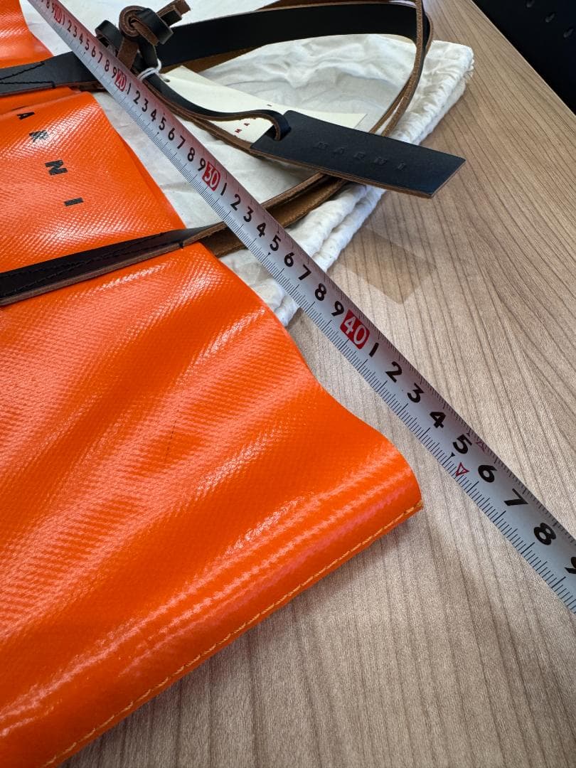 MARNI マルニ TRIBECA トート オレンジ×ブラック 付属品完備