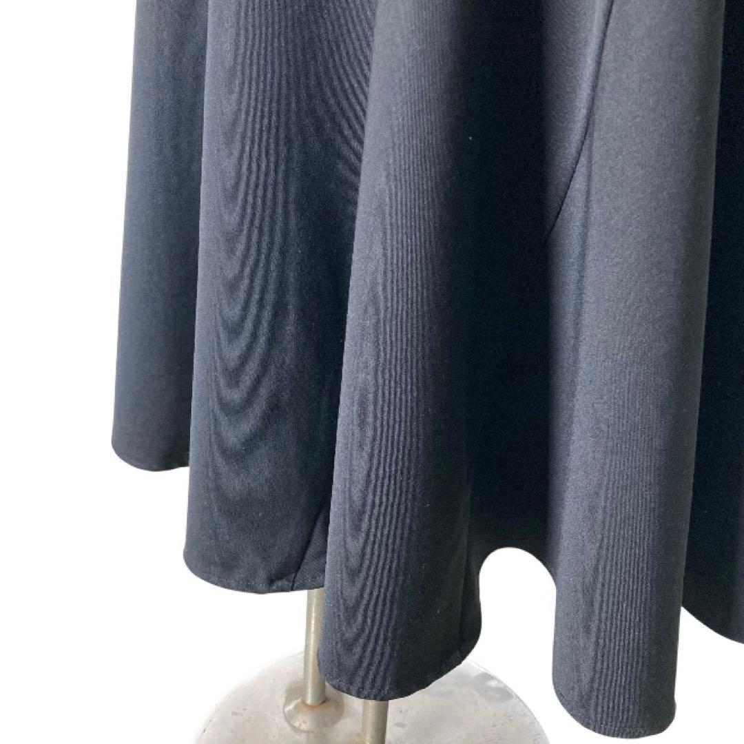 トリコ コムデギャルソン 切り替え ロング　フレアスカート S ブラック