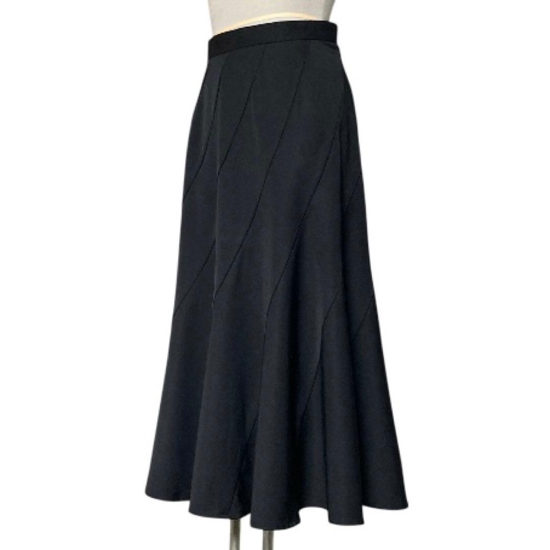 トリコ コムデギャルソン 切り替え ロング　フレアスカート S ブラック