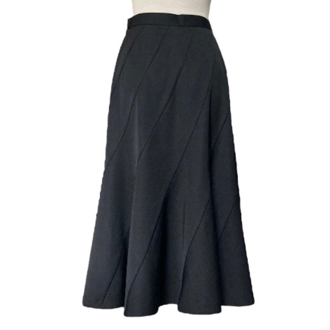 トリコ コムデギャルソン 切り替え ロング　フレアスカート S ブラック