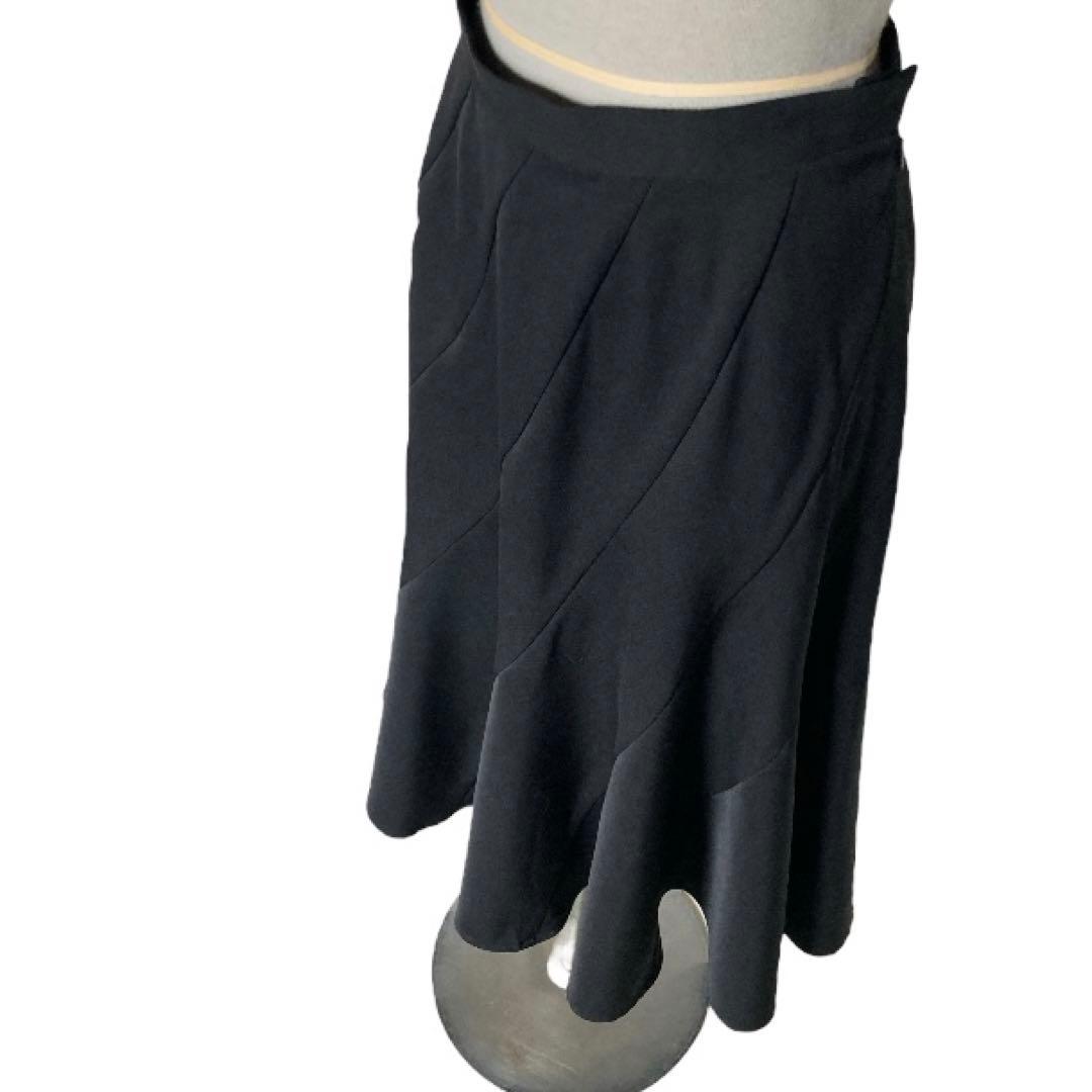 トリコ コムデギャルソン 切り替え ロング　フレアスカート S ブラック
