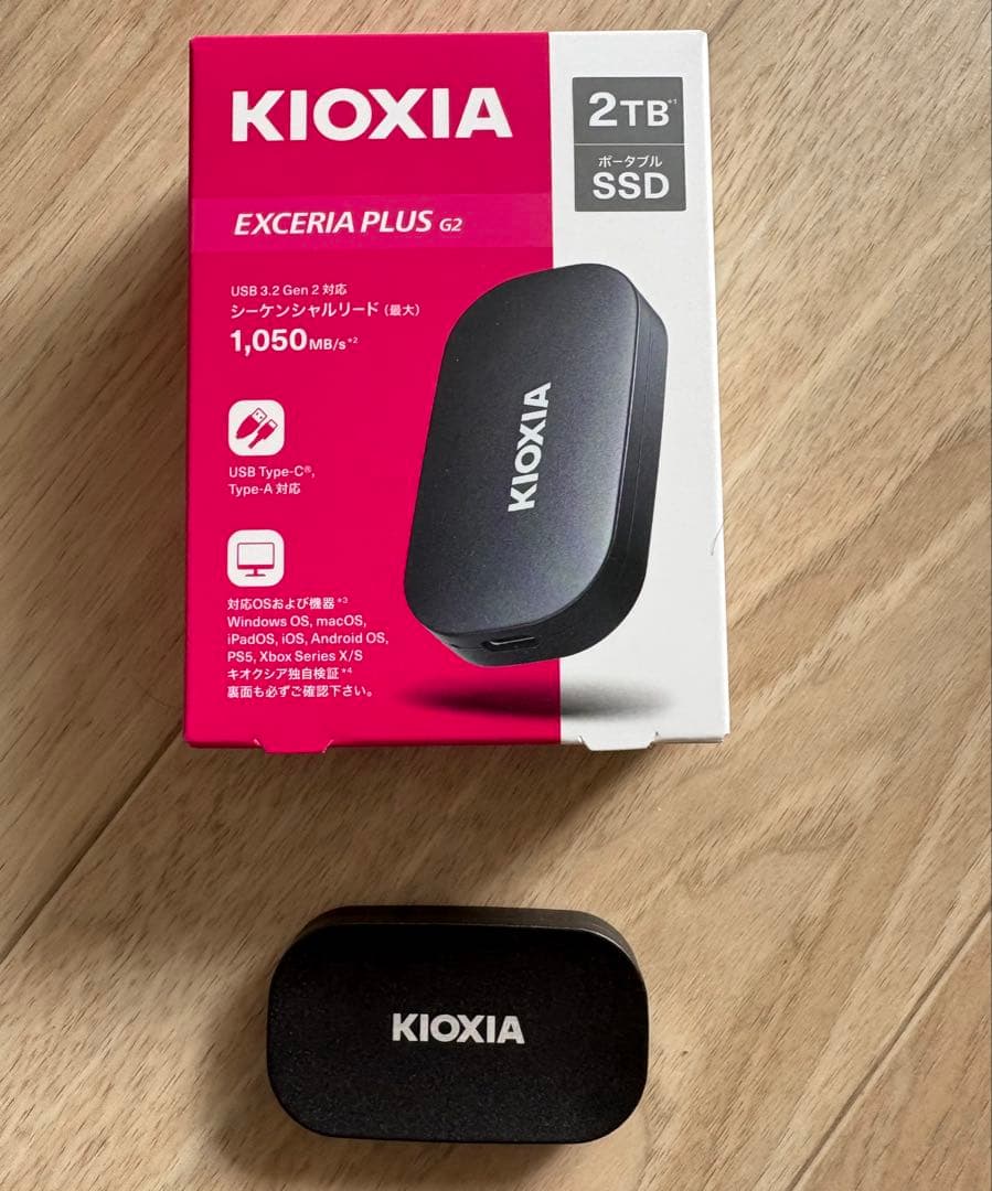 KIOXIA EXCERIA PLUS G2 2TB 外付けSSD キオクシア