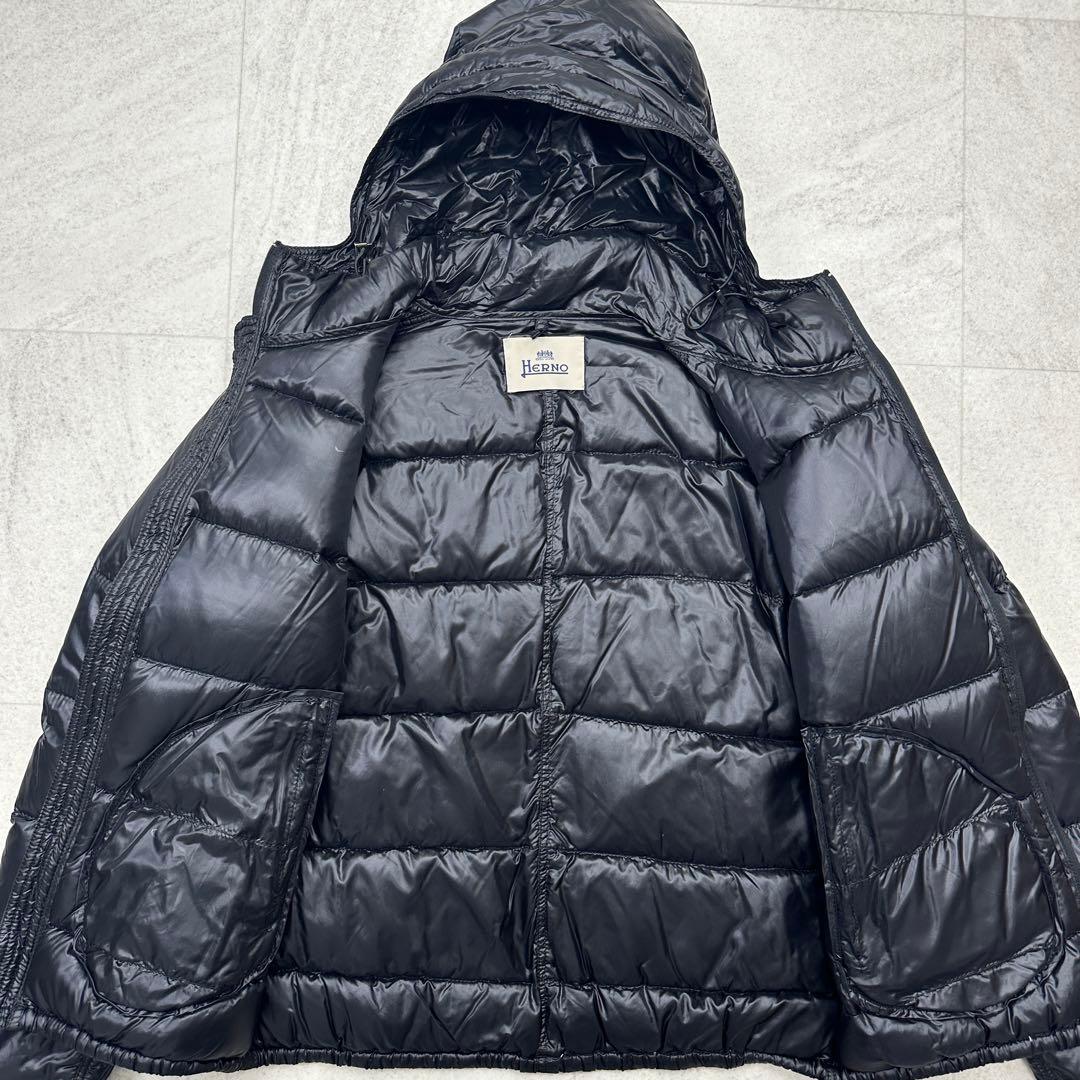 【HERNO】ダウンジャケット 旧タグ LAMPO 軽量 ロゴプレート 48