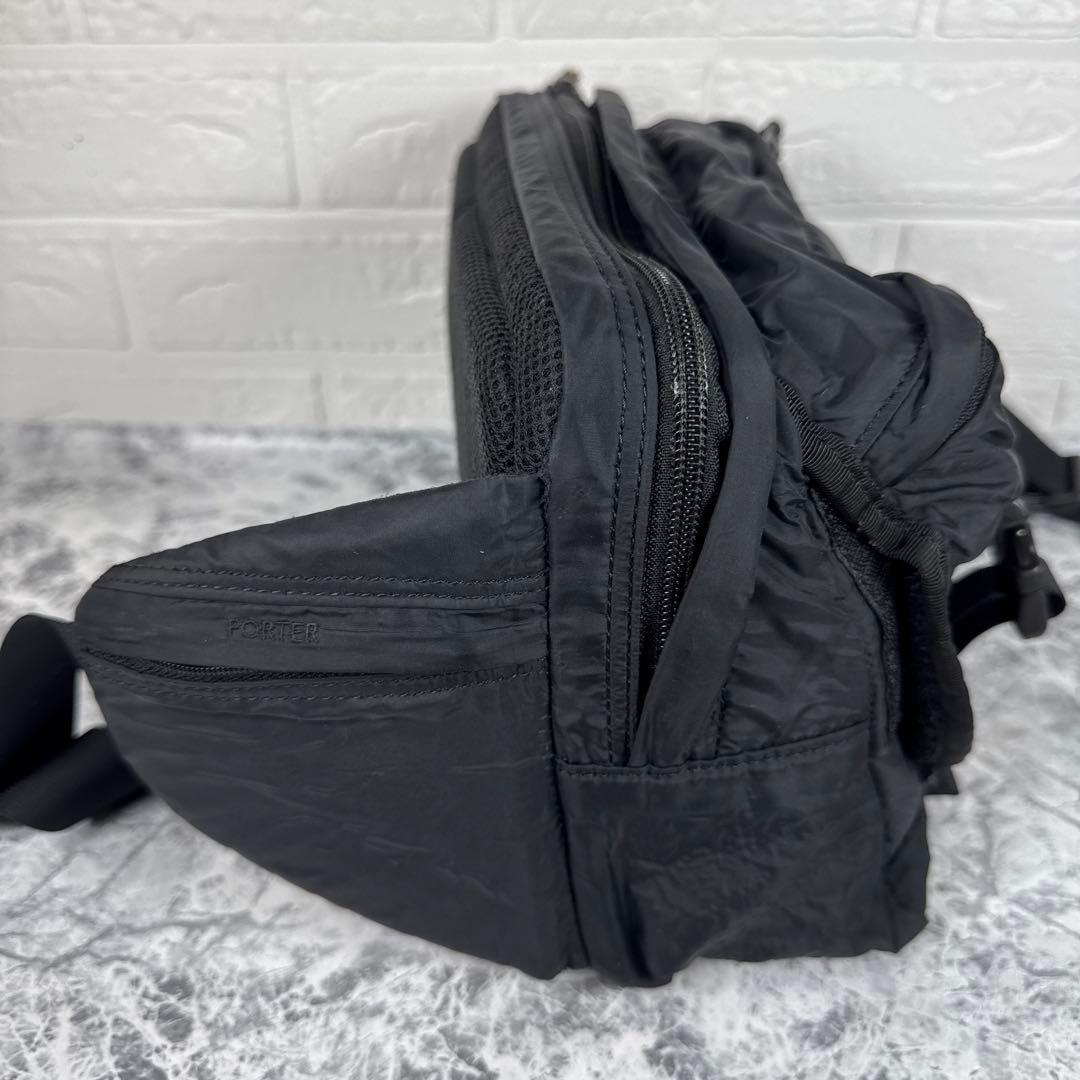 PORTER ナイロン エクストリーム メンズ ブラック ボディバッグ