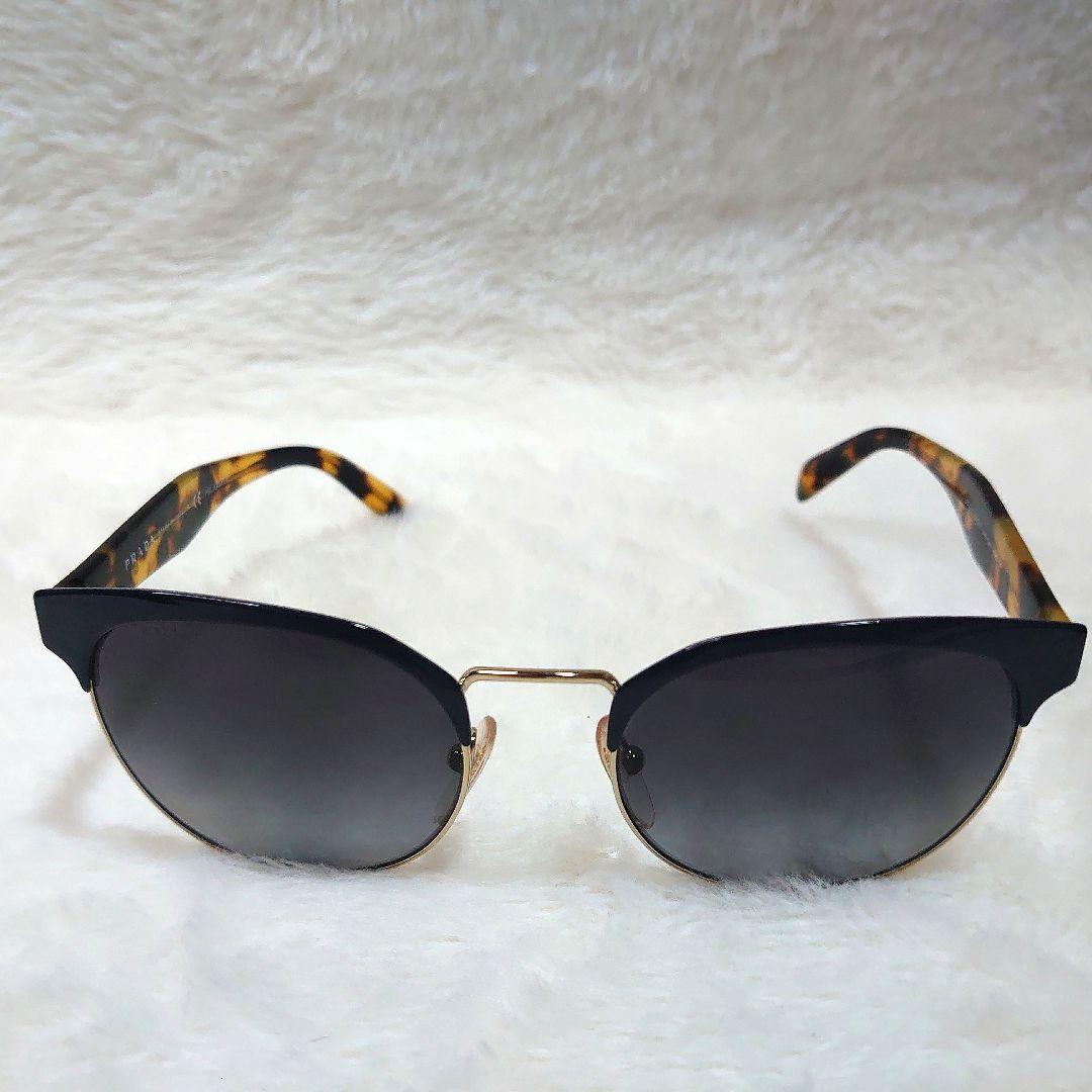 ✨美品✨PRADA プラダ SPR61T べっ甲 ブルー サングラス