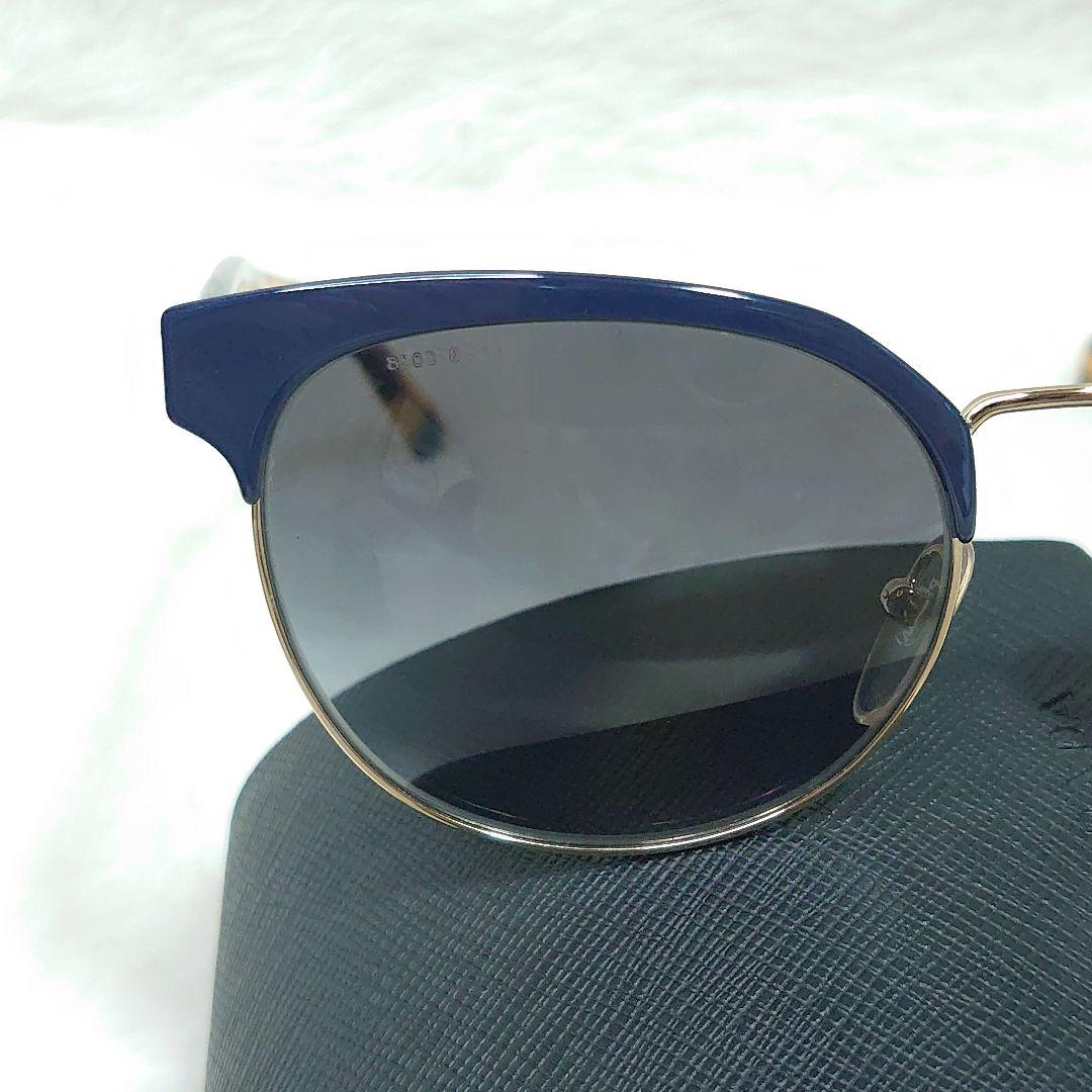 ✨美品✨PRADA プラダ SPR61T べっ甲 ブルー サングラス