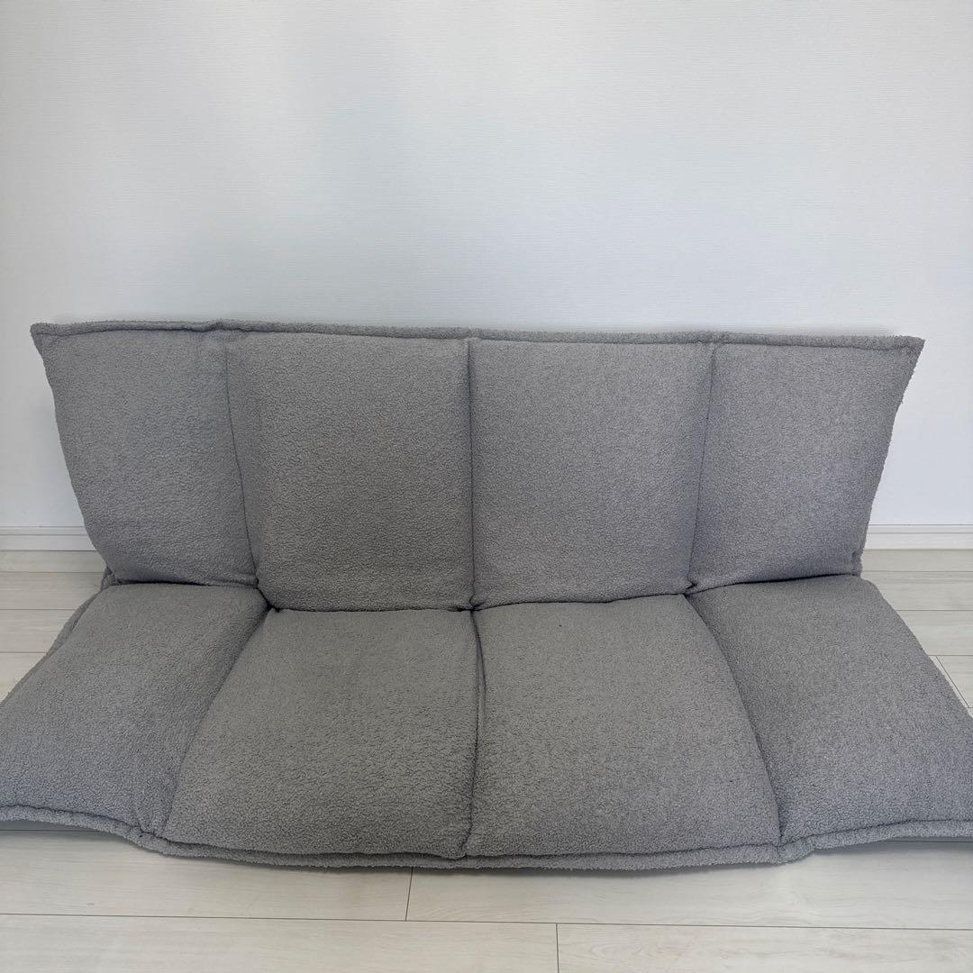 T*i様 LOWYA ロウヤ　2人掛け肉厚フロアソファ (ブークレ生地)クラウド