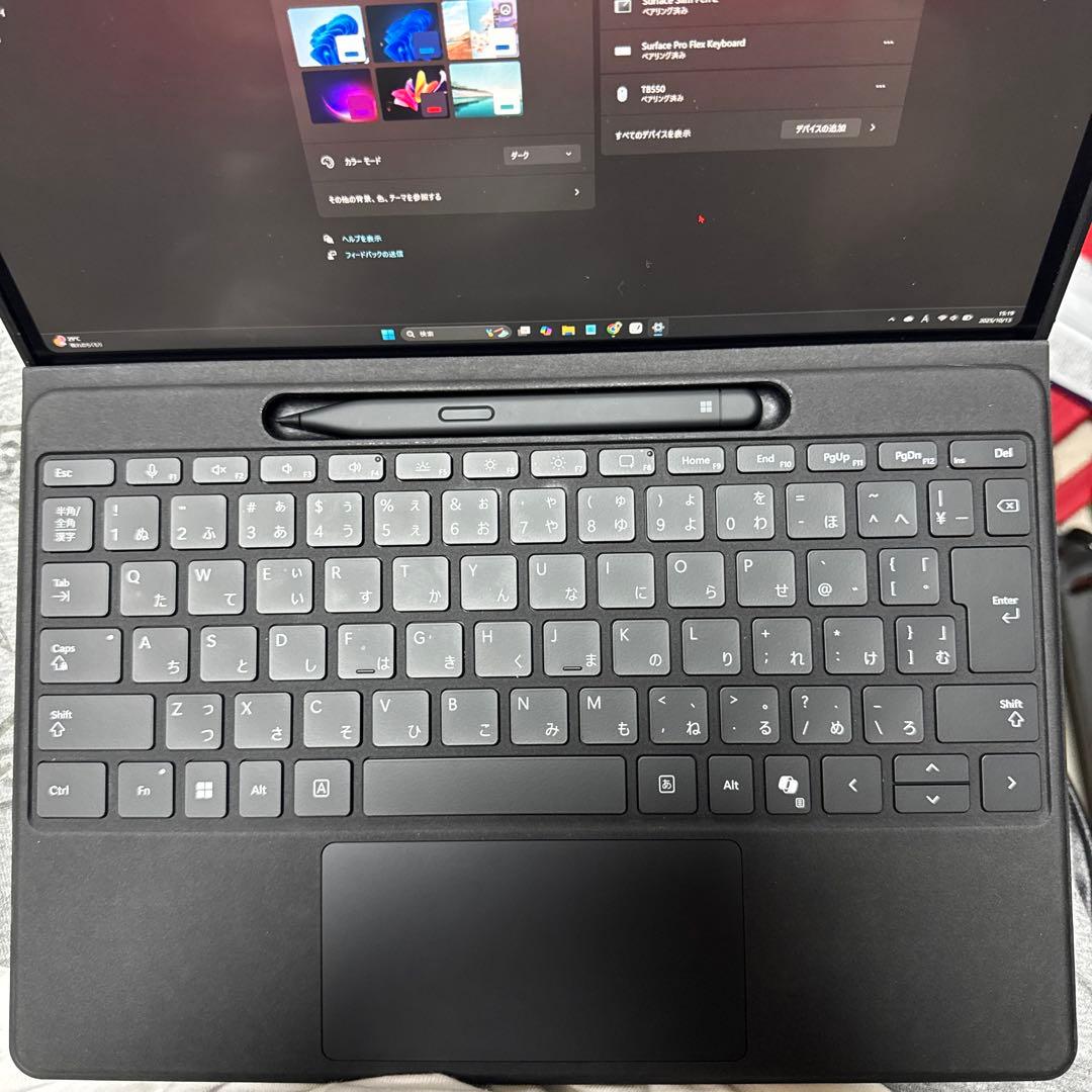 ペン付きSurface Pro Flex キーボード日本語配列 ブラック