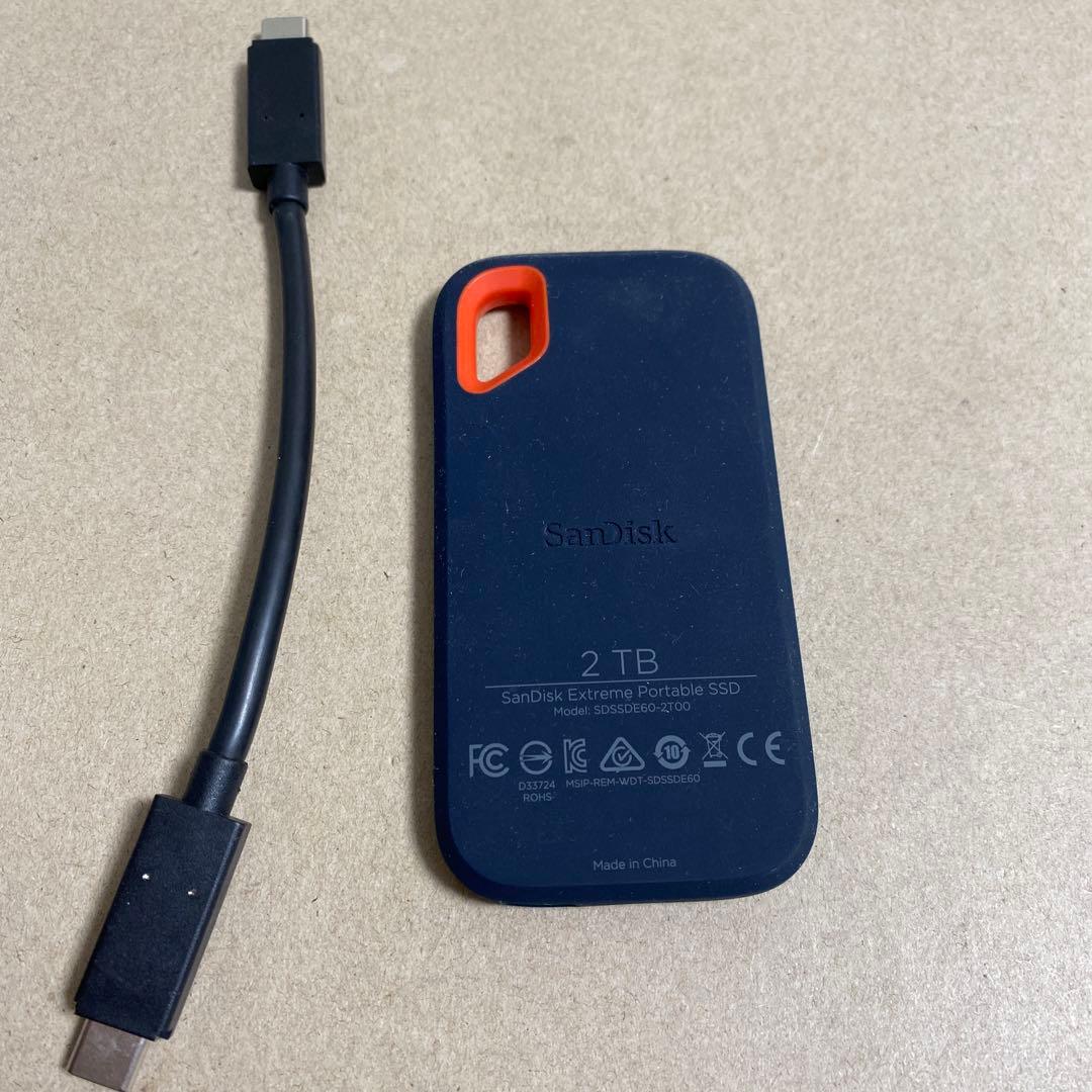 ジャンク品　SanDisk SSD 外付け 2TB