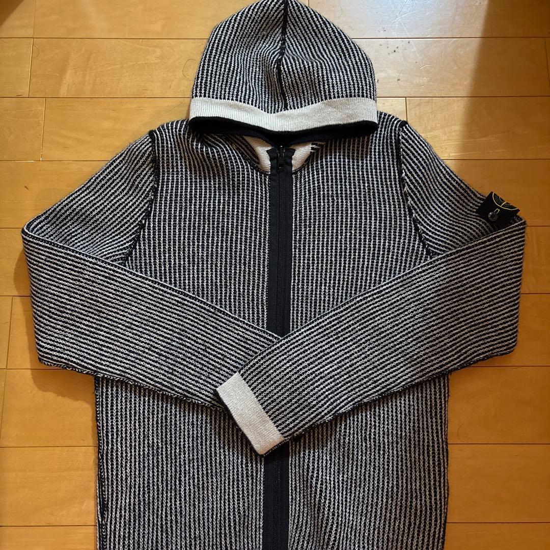 stone  ニット カーディガン ジップアップ ポーカー M