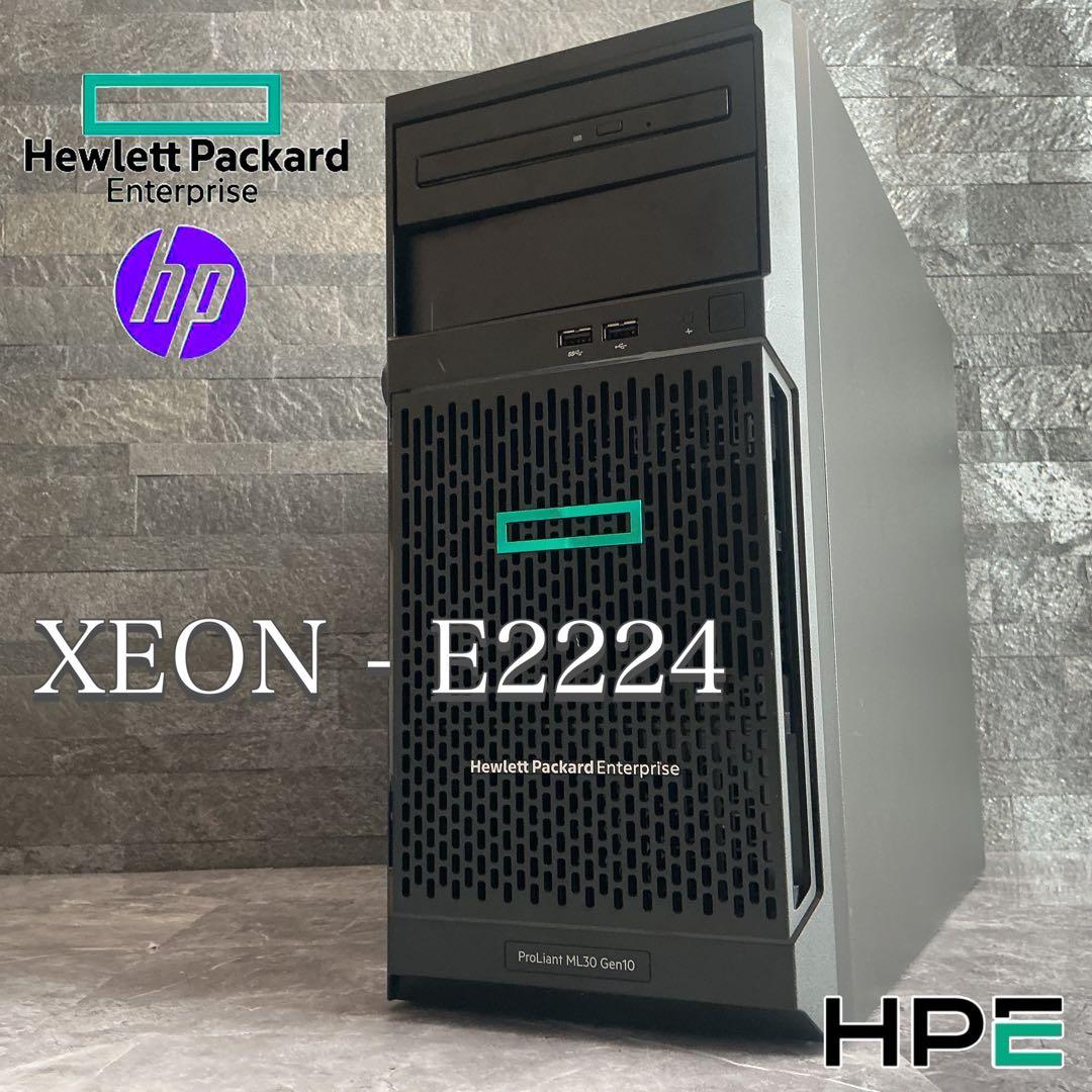 サーバー HPE ProLiant ML30 Gen10 Xeon E2224 RAID5