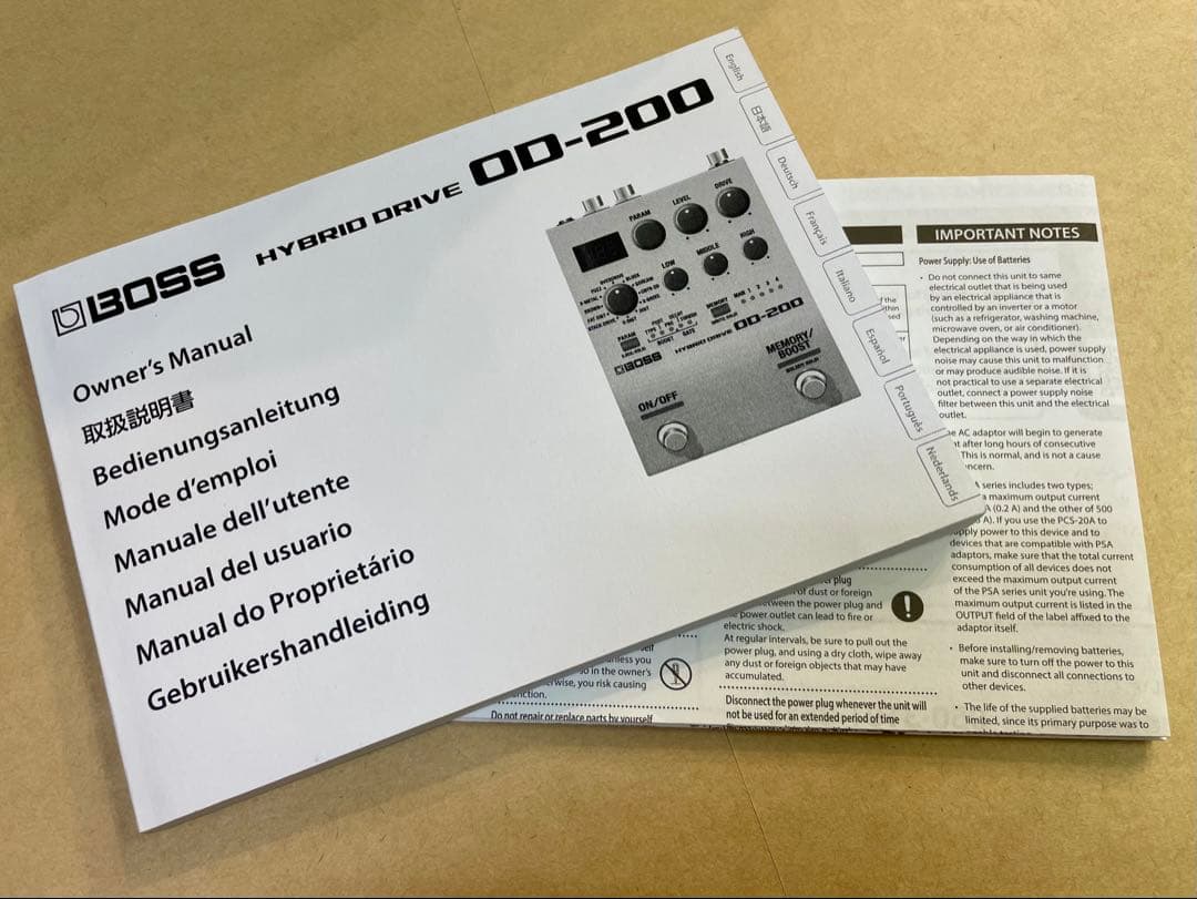 ギター BOSS OD-200 Hybrid Drive