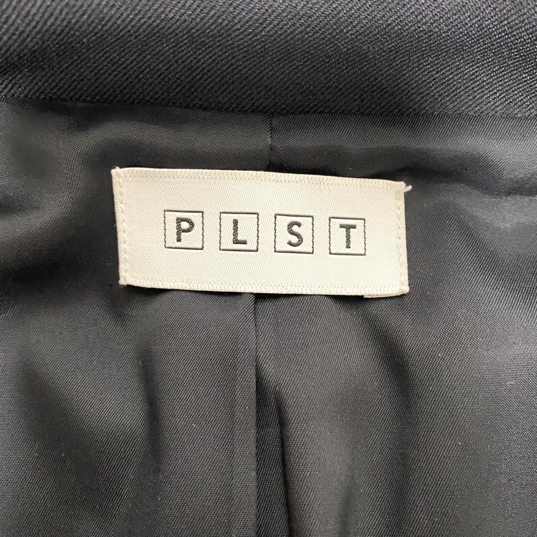 【極美品】 PLST プラステ ノーカラー パンツスーツ セットアップ 洗濯