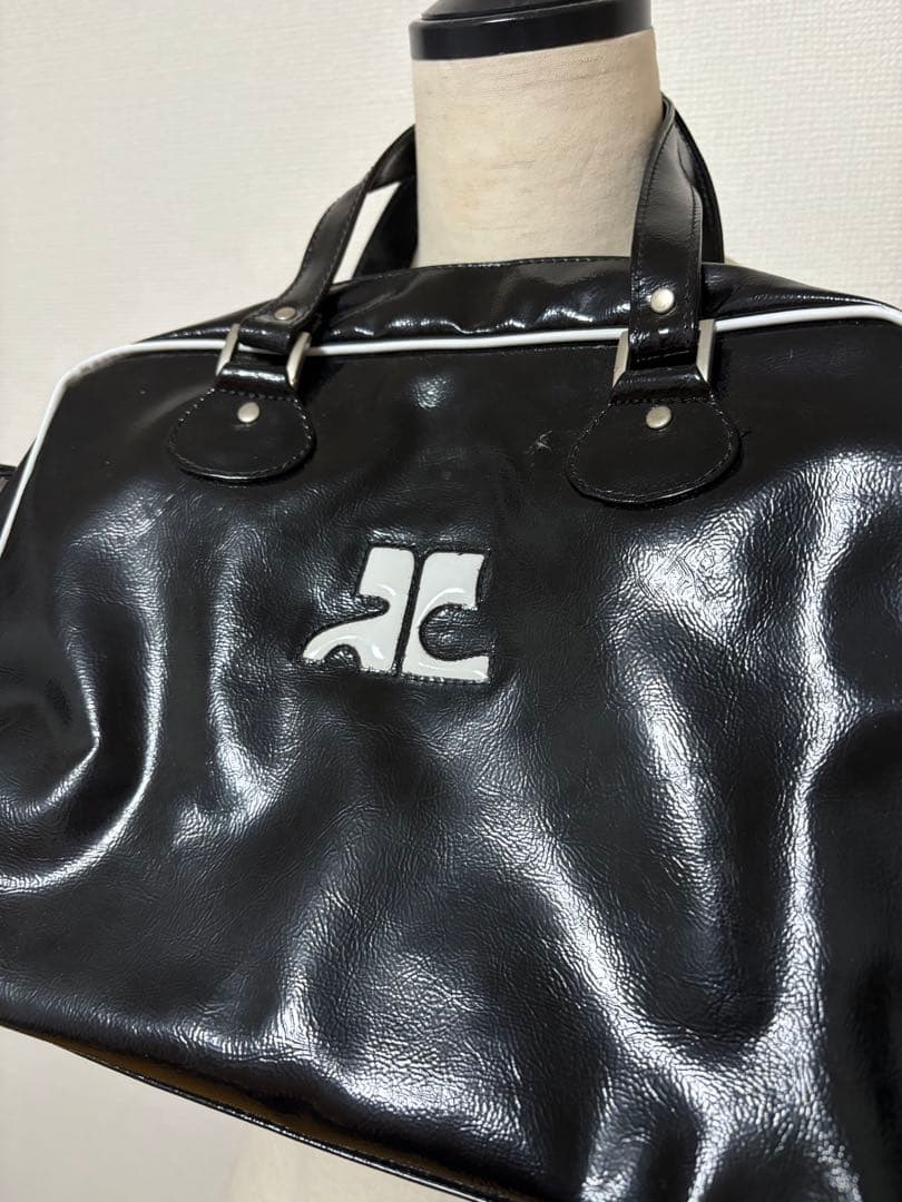 y2k 平成　ギャル　平成ファッション　クレージュ　エナメルミニボストンバッグ