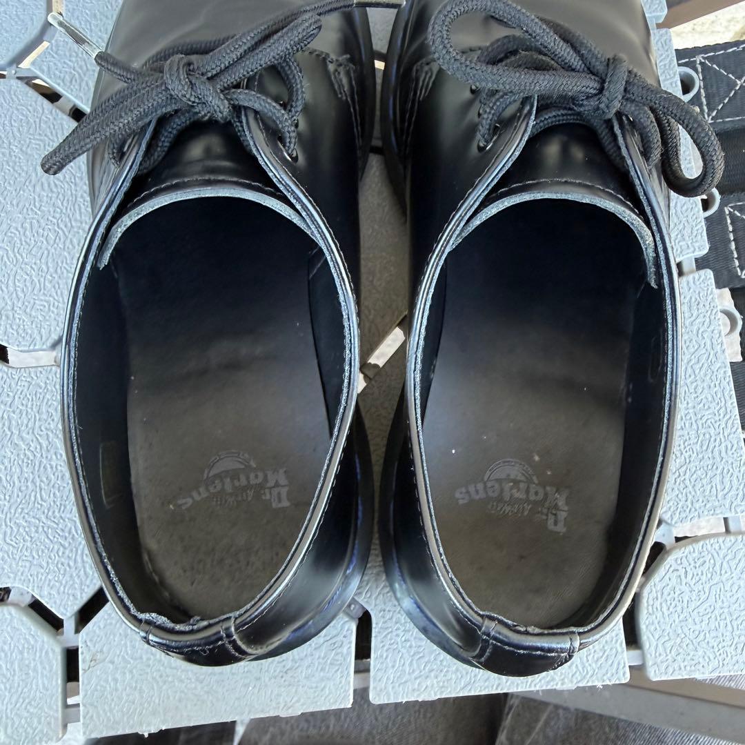 Dr.Martens 3ホールシューズ　ブラック　ネイビーステッチ