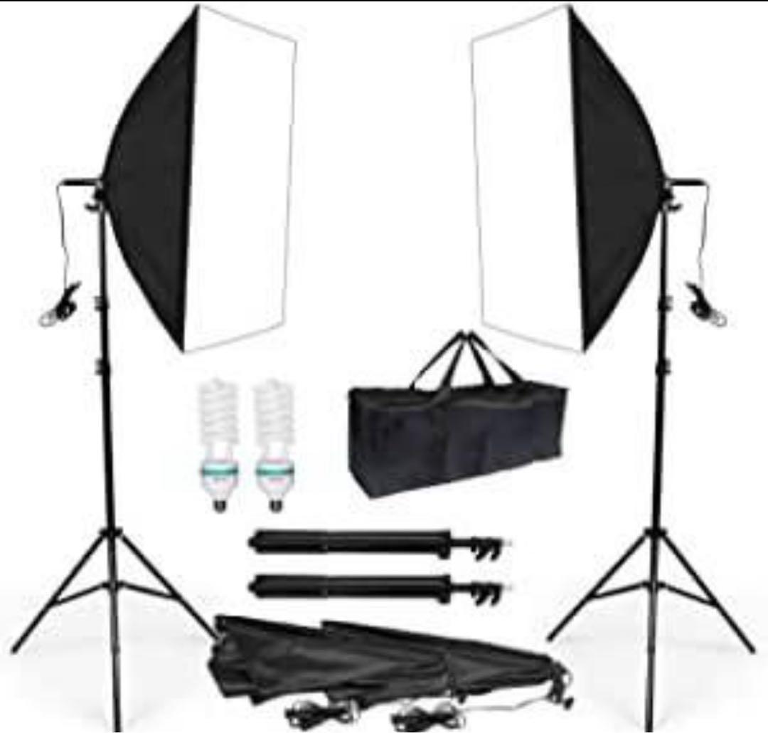 大特価⭐ソフトボックス写真撮影照明撮影美肌ライト 50x70cm