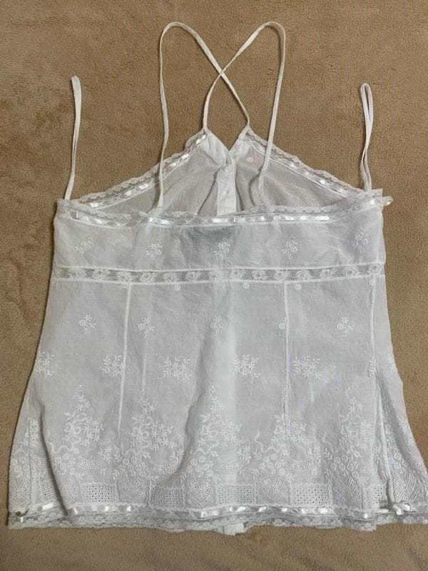 Christian Dior キャミソール 白色 コットン