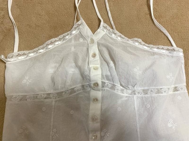 Christian Dior キャミソール 白色 コットン