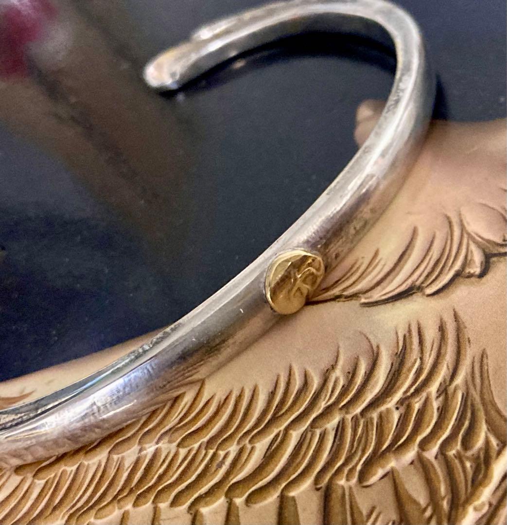 ゴローズ　goro's 金メタル付き顔ブレスMサイズ　オールド　引き出し　レア