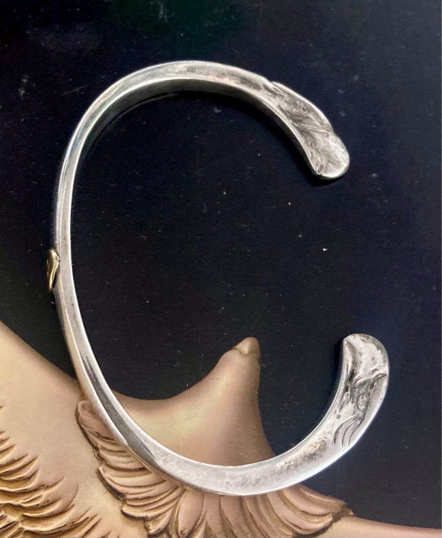 ゴローズ　goro's 金メタル付き顔ブレスMサイズ　オールド　引き出し　レア