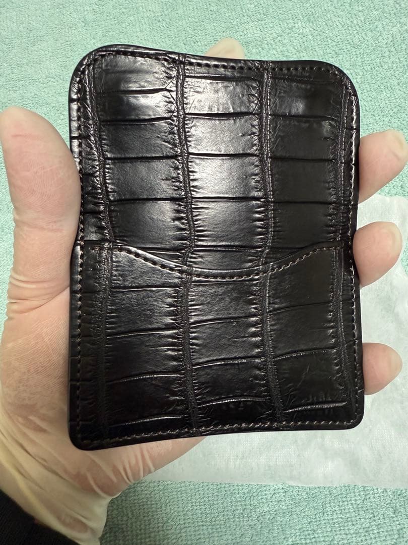 メ*郎様 ワイルドスワンズ　タング　クロコダイル／サドル　ブラック