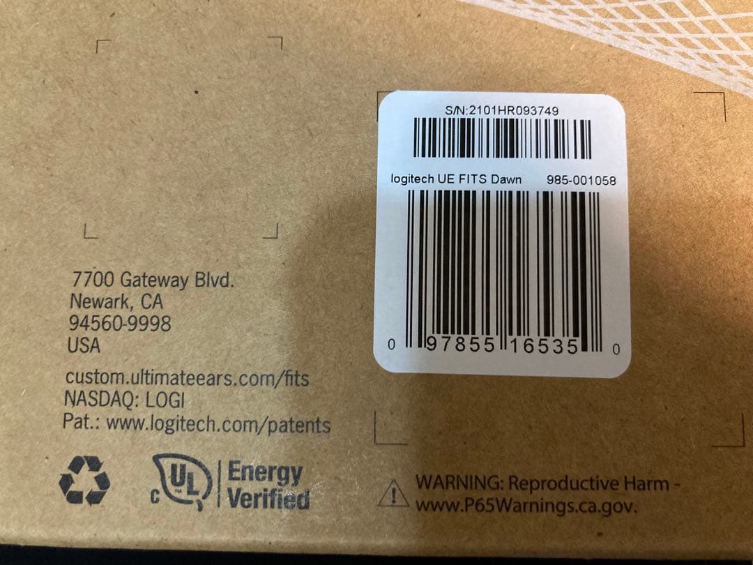 【新品未使用】Ultimate Ears UE FITS Dawn Purple