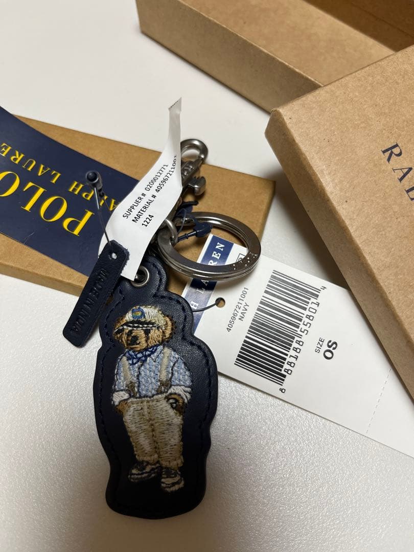 未使用　ポロラルフローレン ポロベアーキーホルダー／バッグチャーム