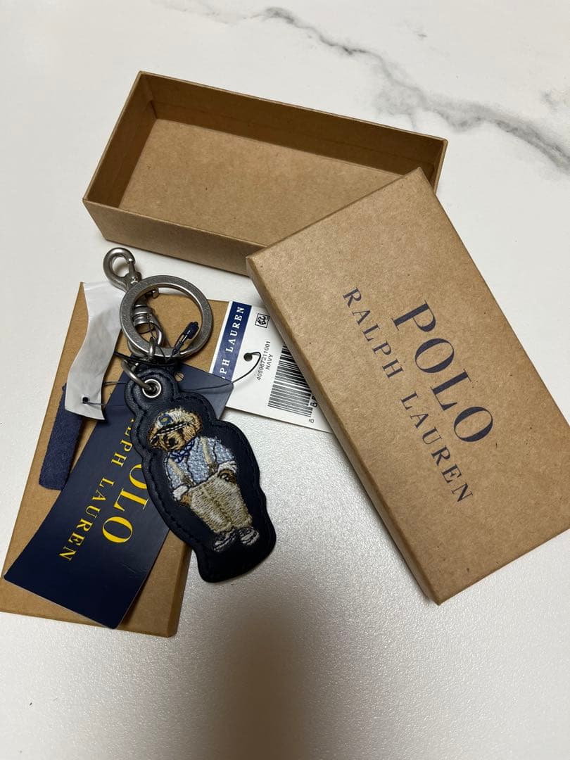 未使用　ポロラルフローレン ポロベアーキーホルダー／バッグチャーム