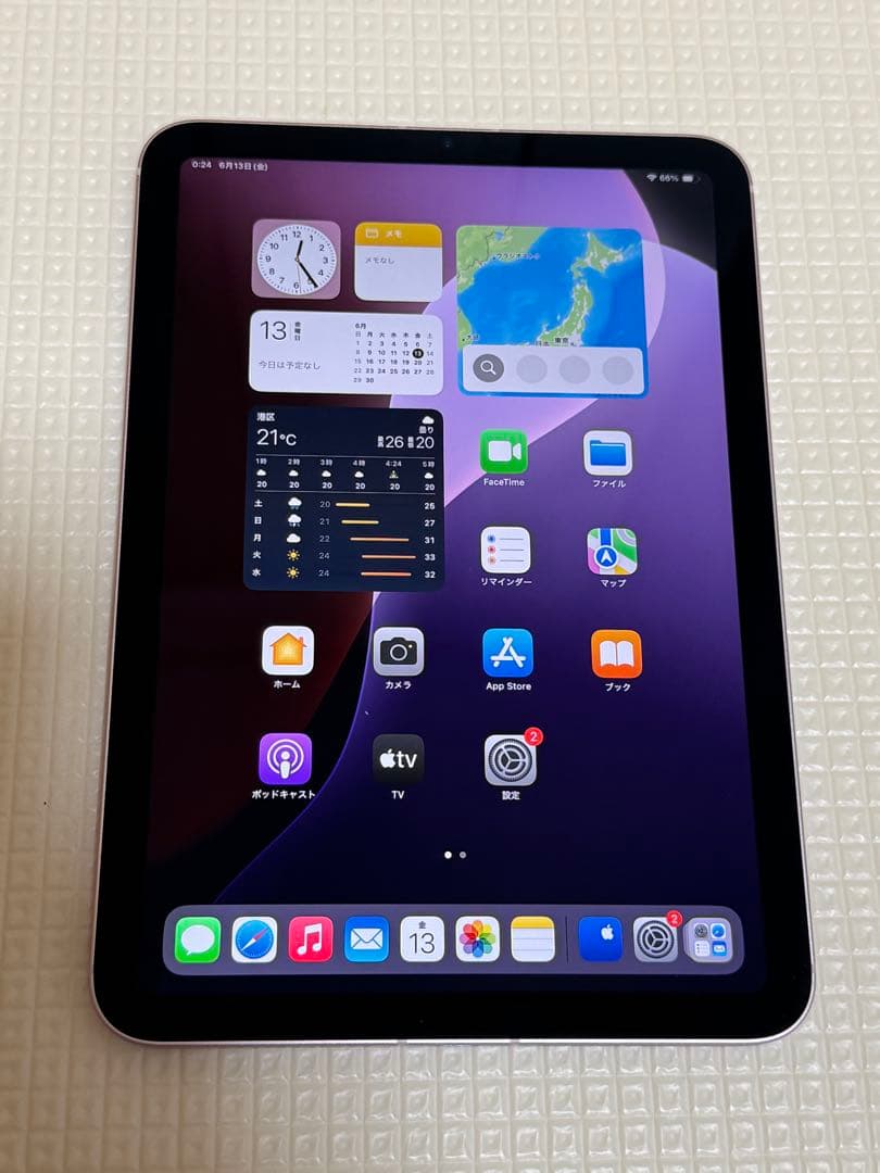 新品同様品 電池100% iPad mini (第6世代) 256GB ピンク