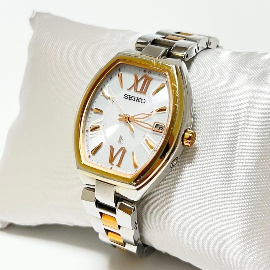 【美品・箱付】SEIKO LUKIA レディース腕時計 SSQW028 電波