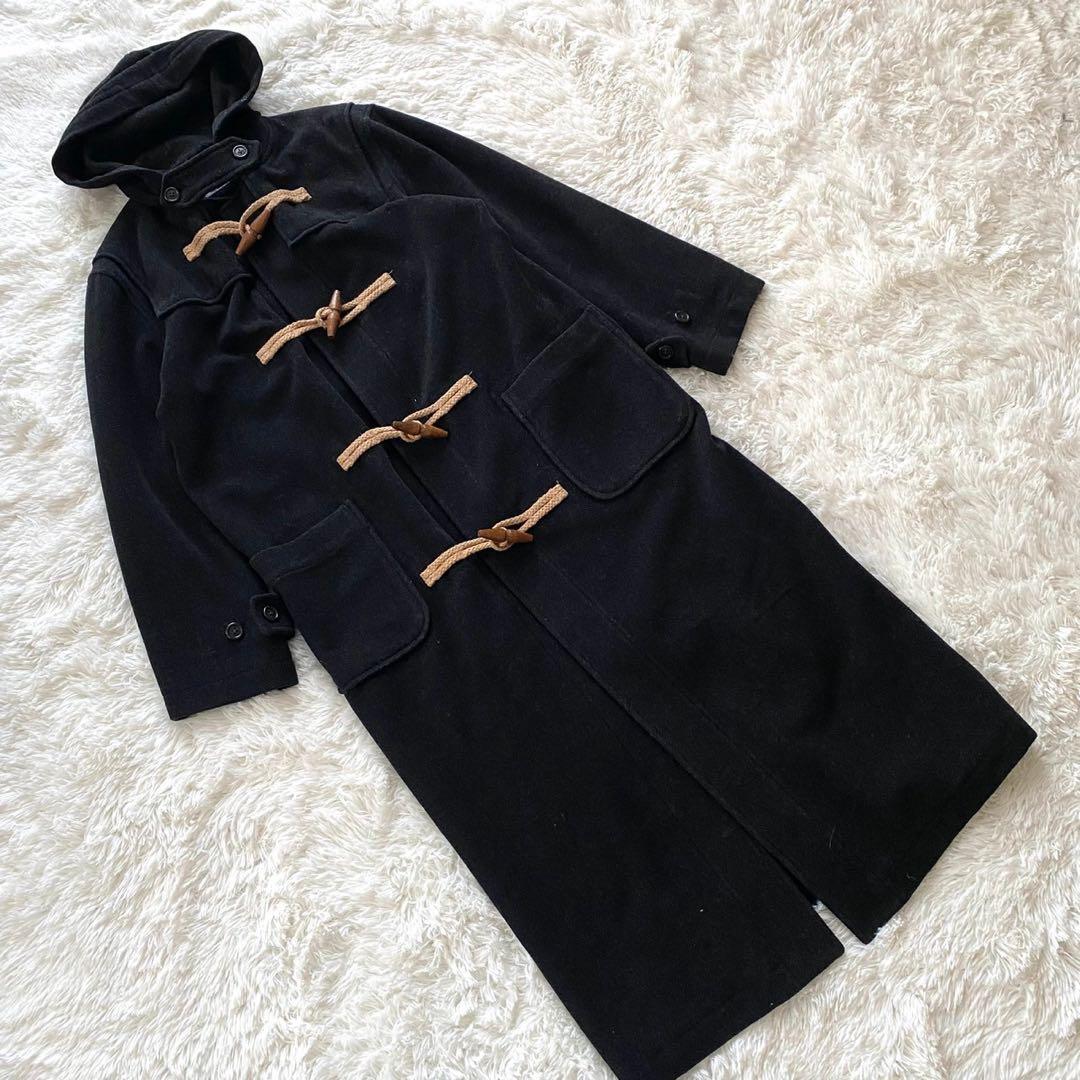 ラルフローレン ポロスポーツ ダッフルコート ウール 9号 ブラック