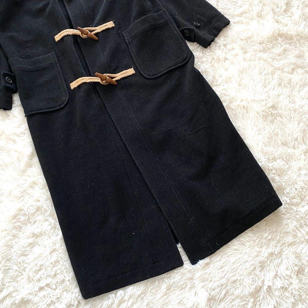 ラルフローレン ポロスポーツ ダッフルコート ウール 9号 ブラック