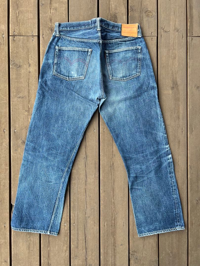 オールド ウェアハウス 10周年1003XX 大戦モデル 赤ペンキ 34インチ