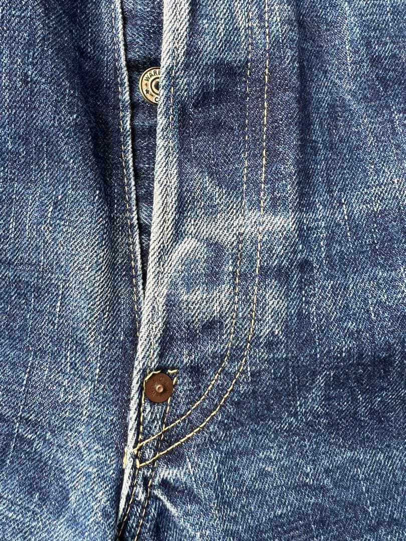 オールド ウェアハウス 10周年1003XX 大戦モデル 赤ペンキ 34インチ