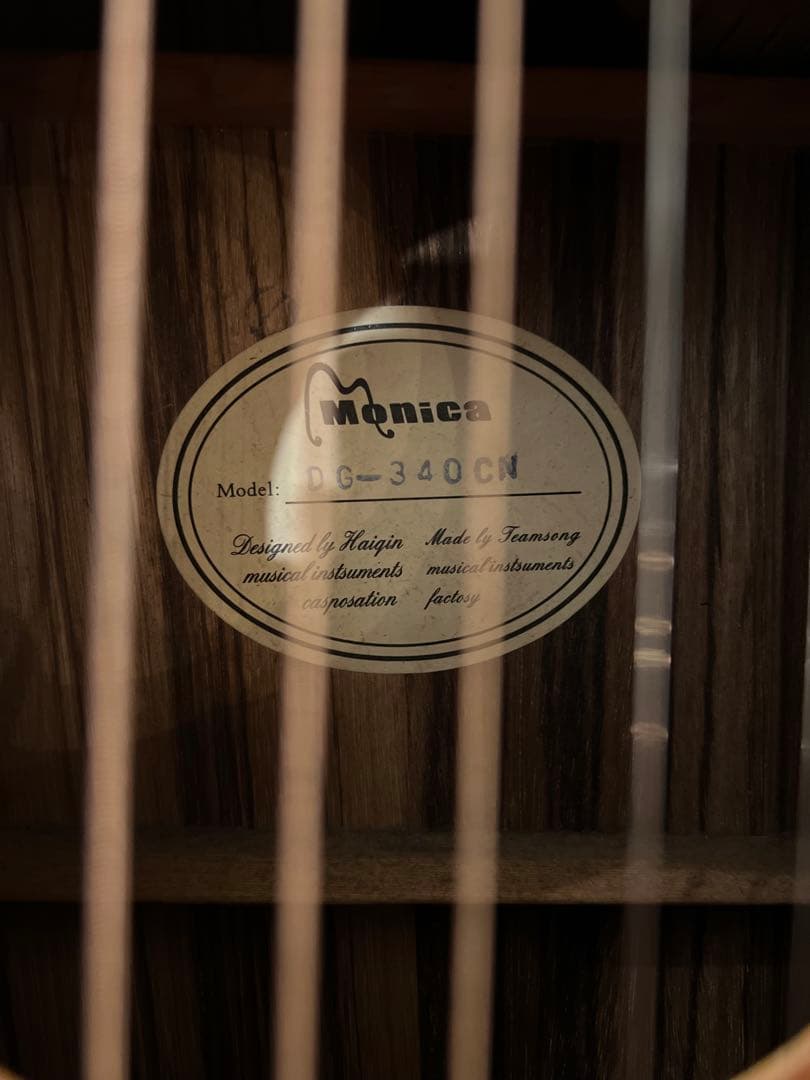 【5/31終了】【良杢目】日本未流通 MONICAアコースティックギター