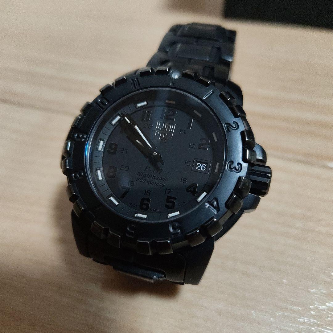 美品　Luminox F-117 ナイトホーク ブラック 時計