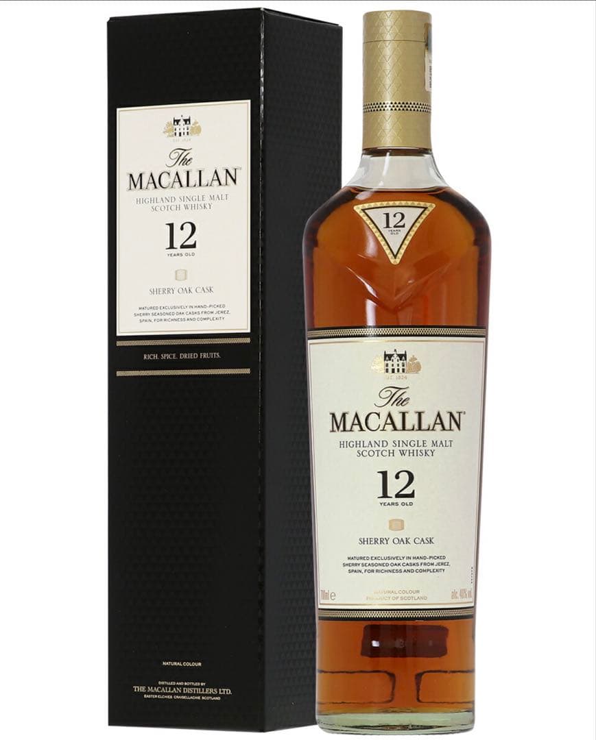 The Macallan 12 Year Old シェリーオーク樽 700ml