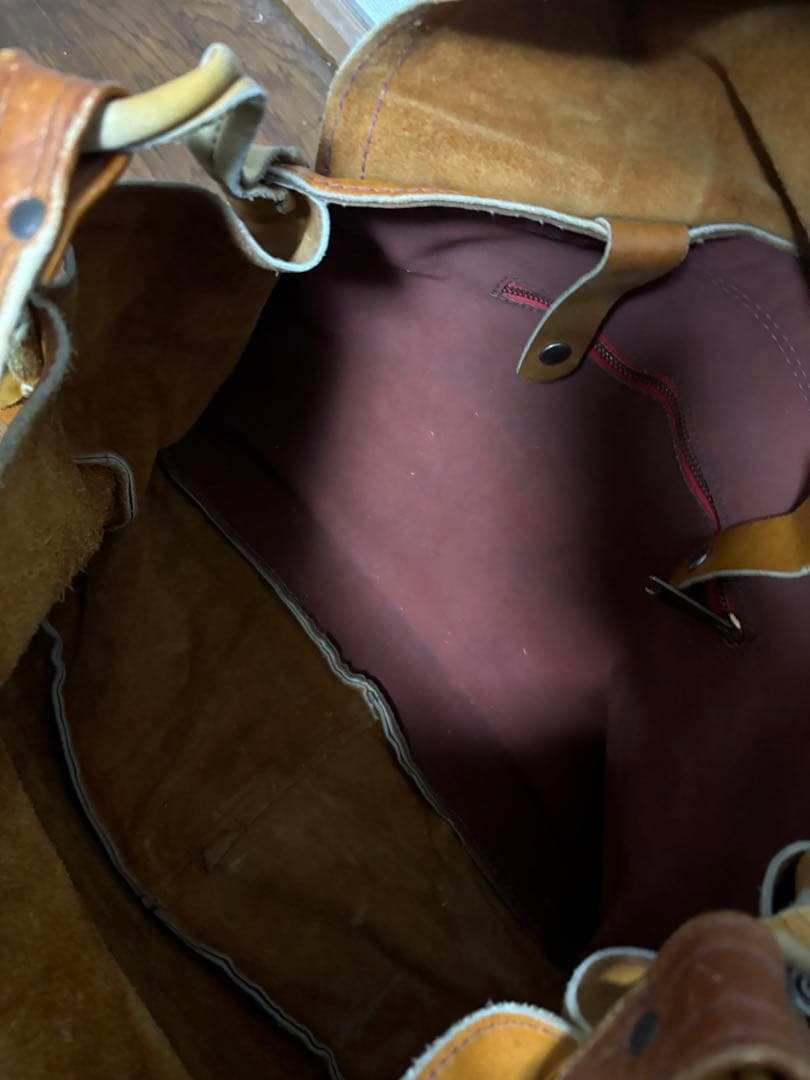 60s ヴィンテージ　レザーメールバッグ　leather mail bag