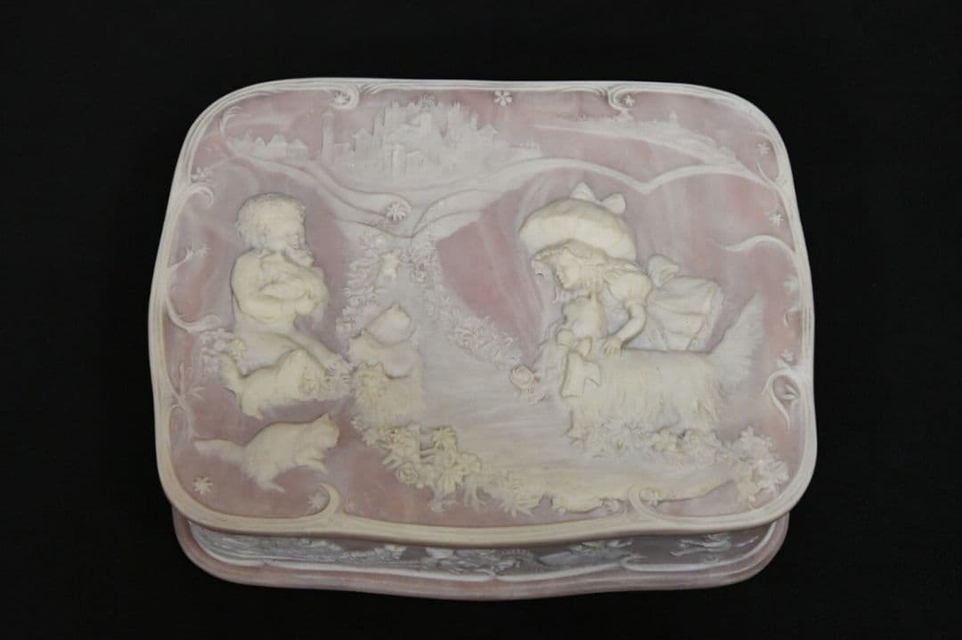 tr0715 GENUINE INCOLAY STONE 小物入れ ケース 箱