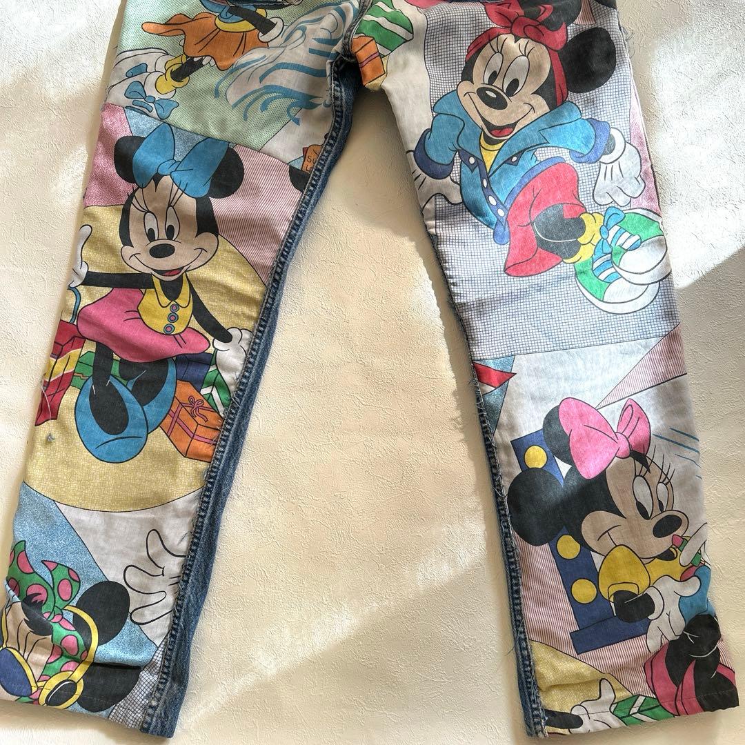 レア　ディズニービンテージ　デニムパンツ Lサイズ