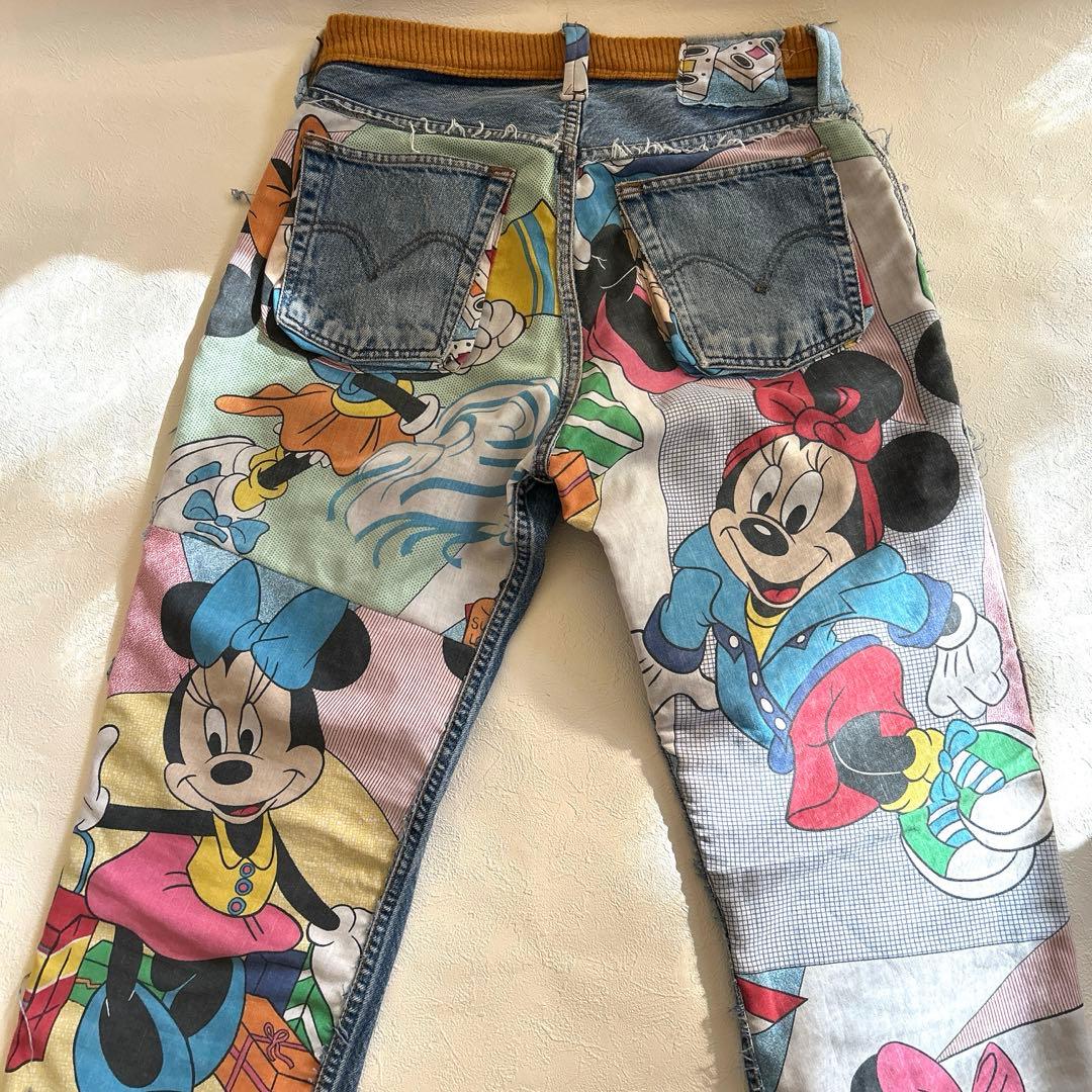 レア　ディズニービンテージ　デニムパンツ Lサイズ
