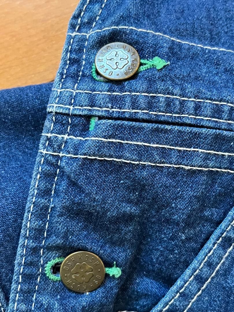 OshKosh ダークブルー デニムオーバーオール