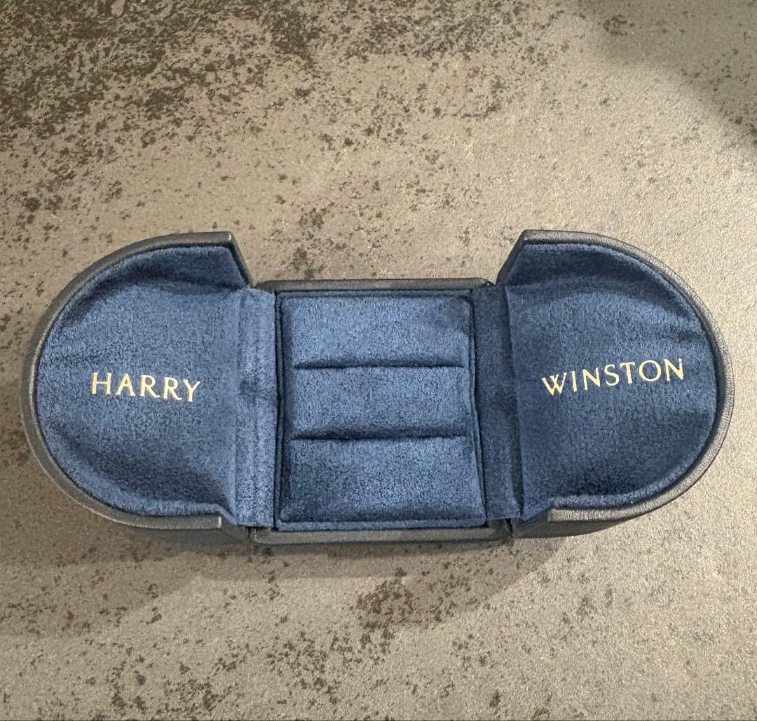 HARRY WINSTON ペアリング　空箱　レザーケースと付属品
