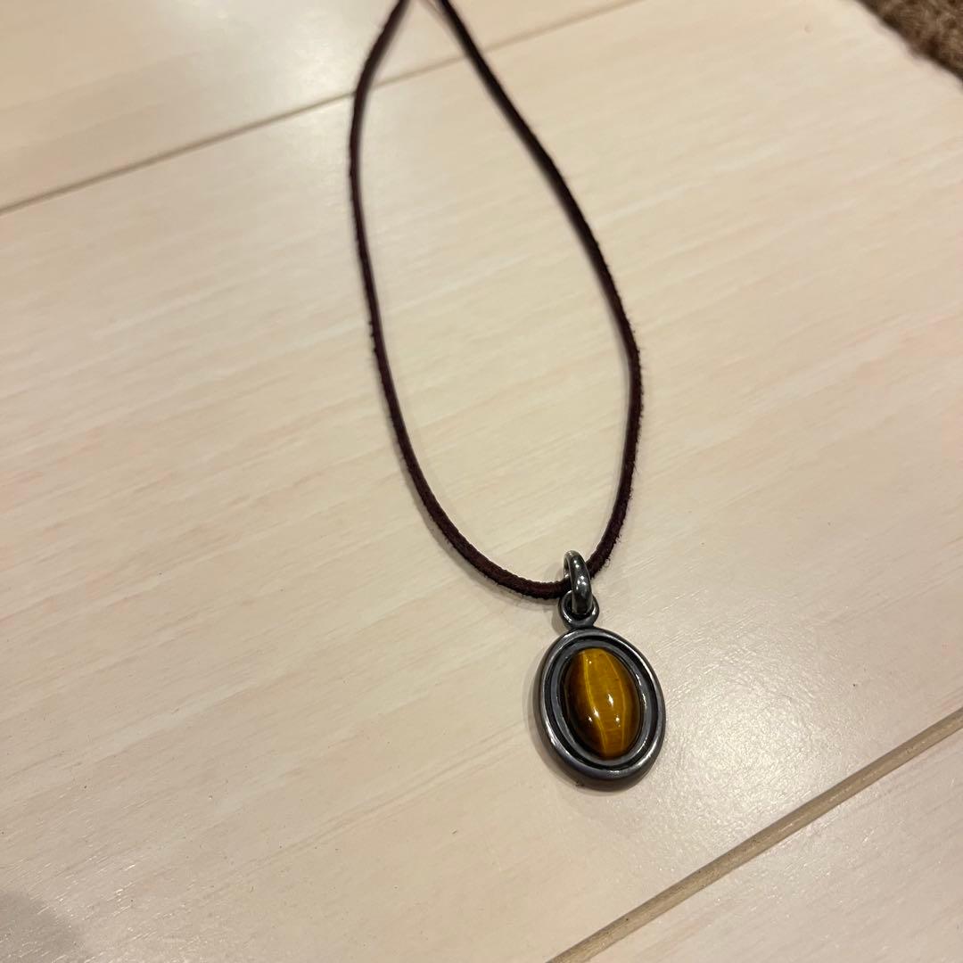 タイガーアイ　ペンダント　インディアンジュエリー　ナバホ族